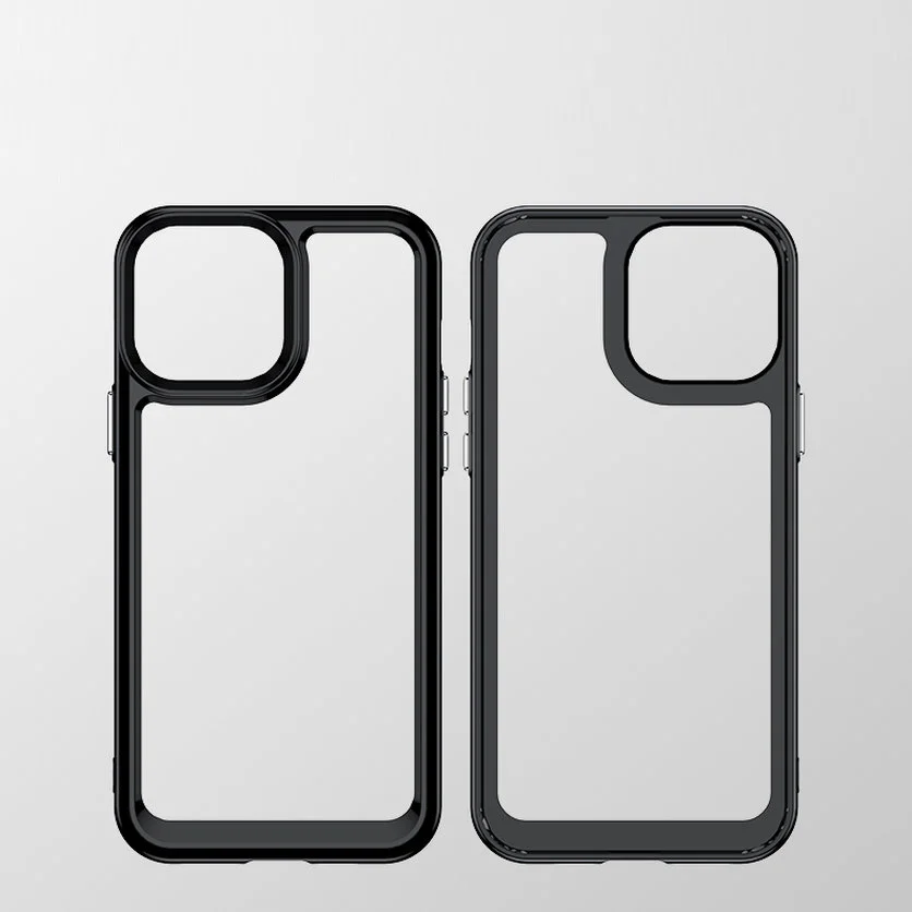 Pevné pouzdro Outer Space na mobil Apple iPhone 13 Pro - červený rámeček