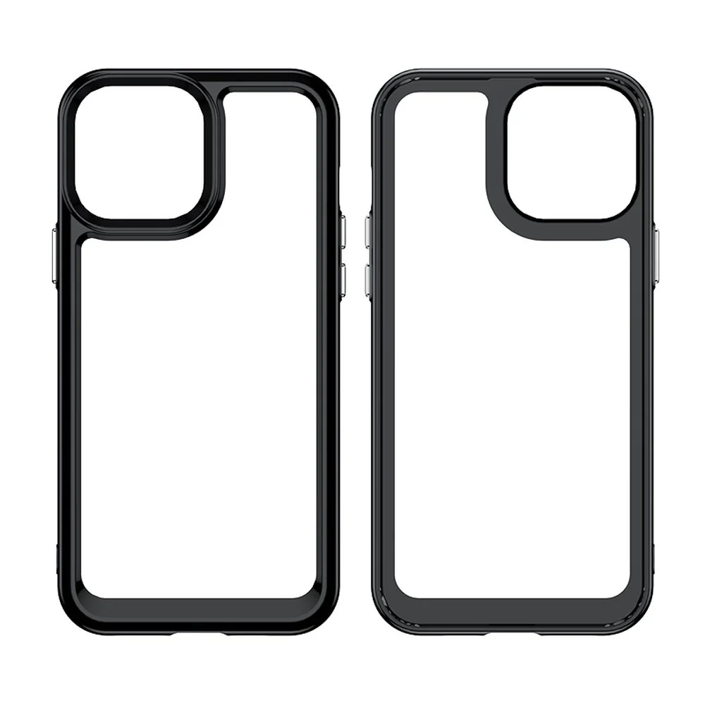 Pevné pouzdro Outer Space na mobil Apple iPhone 13 Pro - červený rámeček