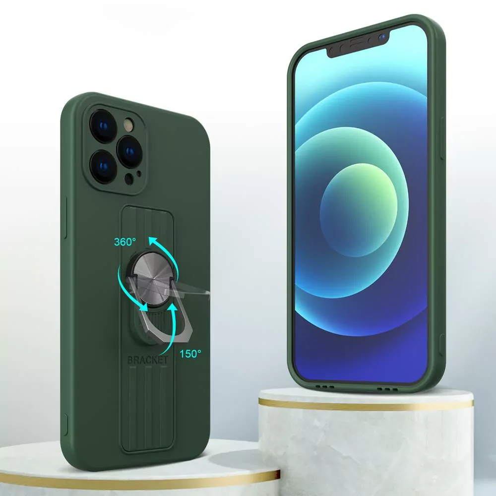 Silikonové pouzdro Ring Case na mobil Samsung Galaxy A53 5G černé