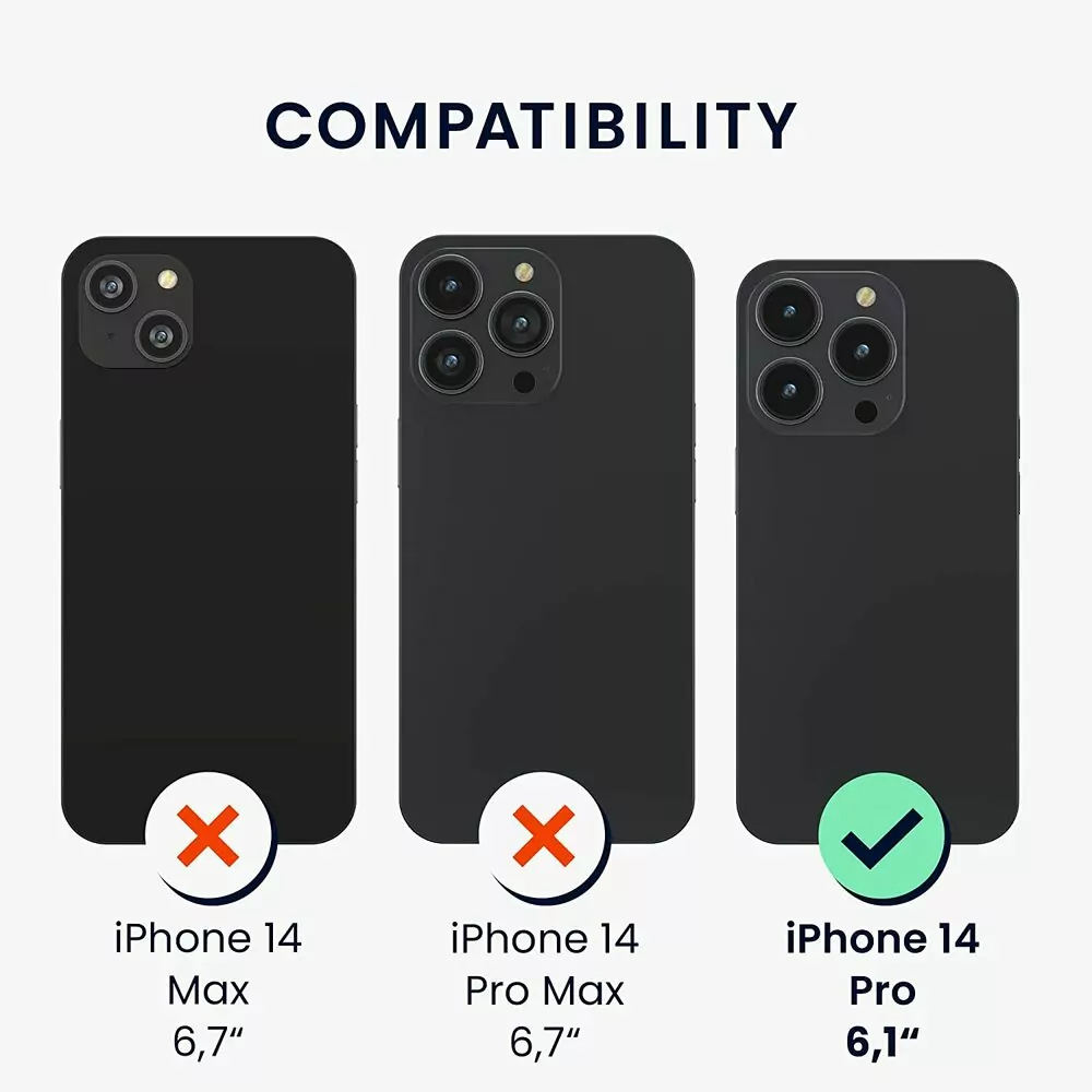 Pevné silikonové pouzdro kwmobile Crossbody na mobil Apple iPhone 14 Pro Max čiré s kovovým popruhem přes rameno nebo na krk - Gold - ROZBALENO