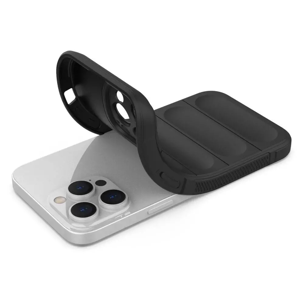 Odolné pouzdro Silky Shield na mobil Apple iPhone 14 Pro černé