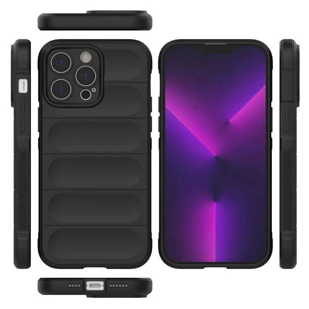 Odolné pouzdro Silky Shield na mobil Apple iPhone 14 Pro černé