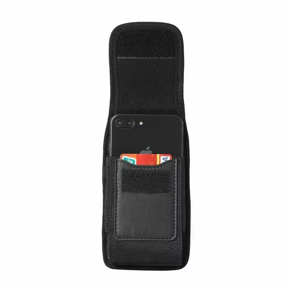 Vertikální pouzdro na opasek OXFORD Model 2 – mobil do 14 x 7,5 cm, černé