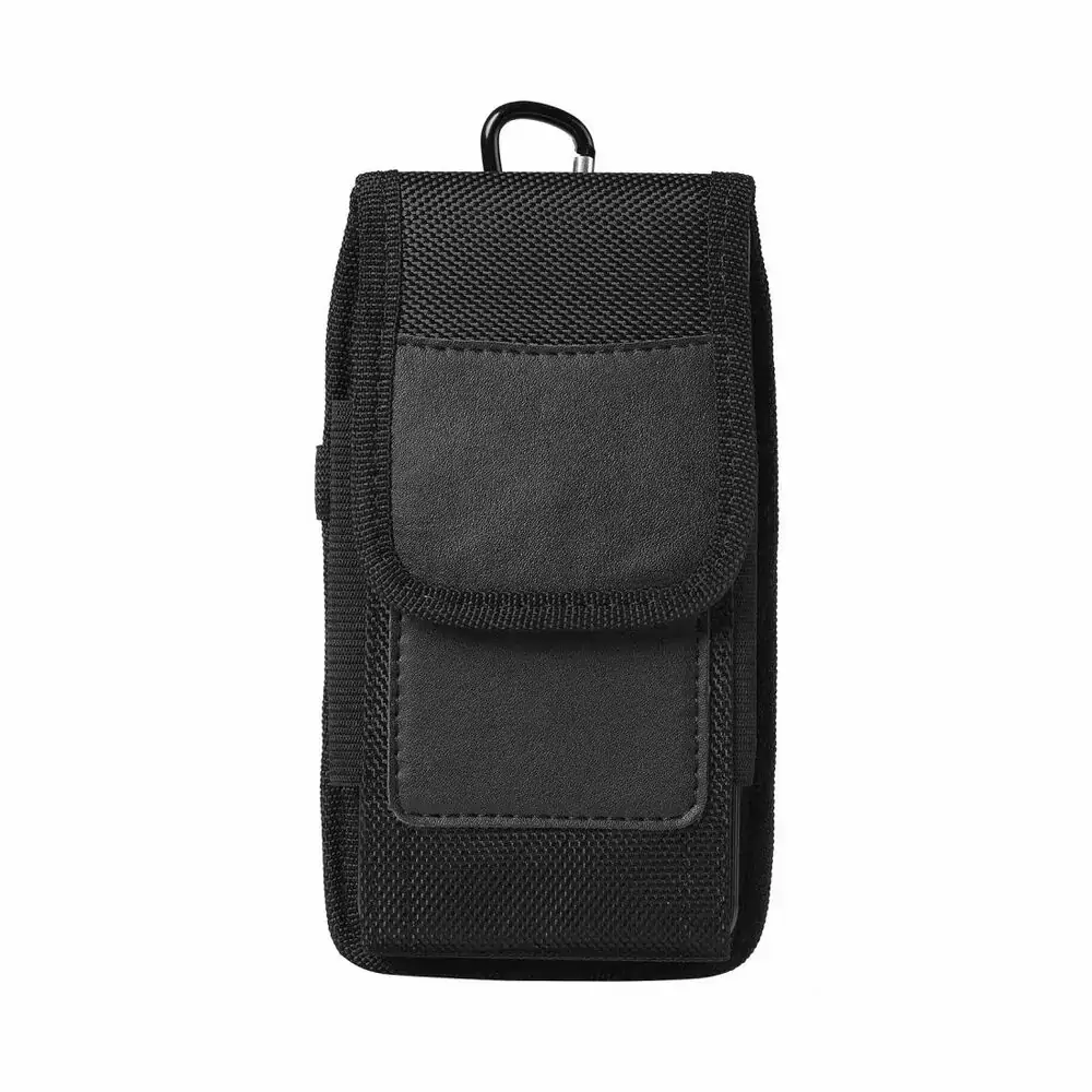 Vertikální pouzdro na opasek OXFORD Model 1 – mobil do 13 x 7 cm, černé