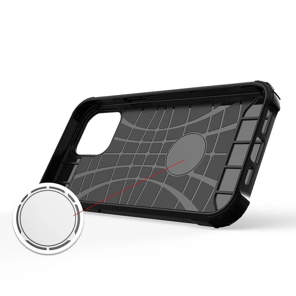 Odolné pouzdro Coolcase Armor na mobilní telefon Apple iPhone 12 Pro Max Černé