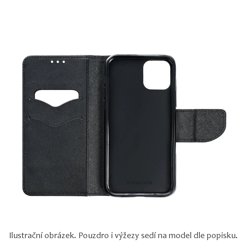 Flipové pouzdro Coolcase Fancy Book na mobil Xiaomi Redmi 10A - Černé - zlatavé