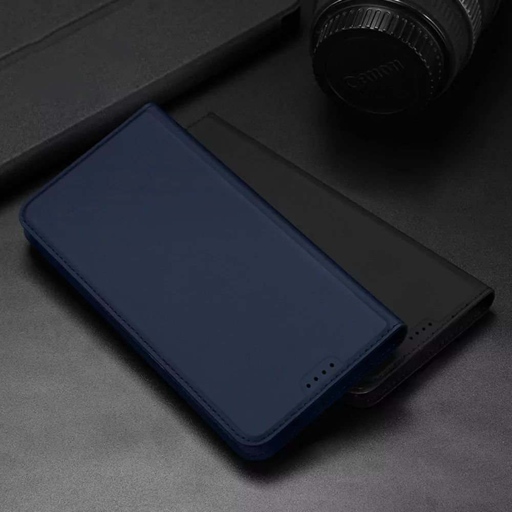 Prémiové flipové pouzdro DUX DUCIS SKIN na mobil Samsung Galaxy A54 5G zlatavé