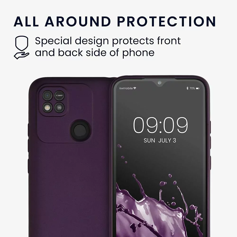 Silikonové pouzdro kwmobile na mobil Xiaomi Redmi 10A Tmavě zelené