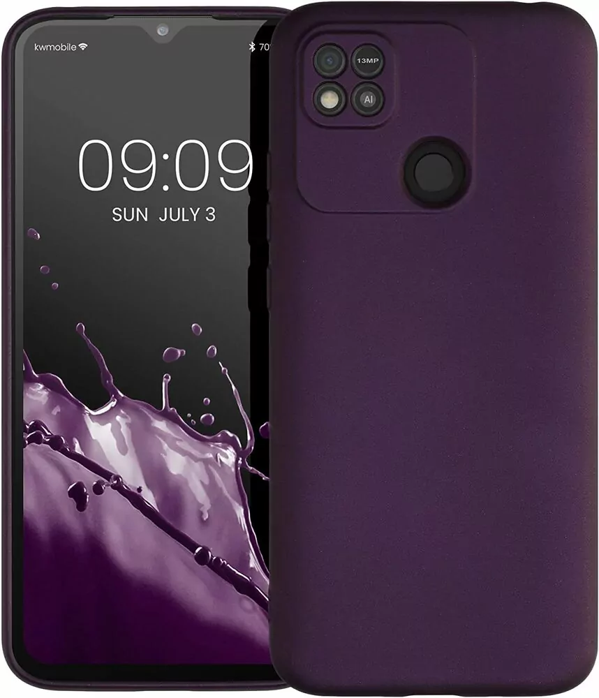 Silikonové pouzdro kwmobile na mobil Xiaomi Redmi 10A Tmavě zelené