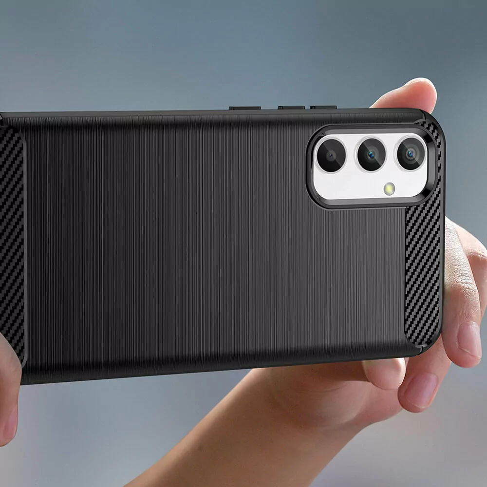 Silikonové pouzdro Coolcase Carbon na mobil Samsung Galaxy A34 5G Tmavě modré