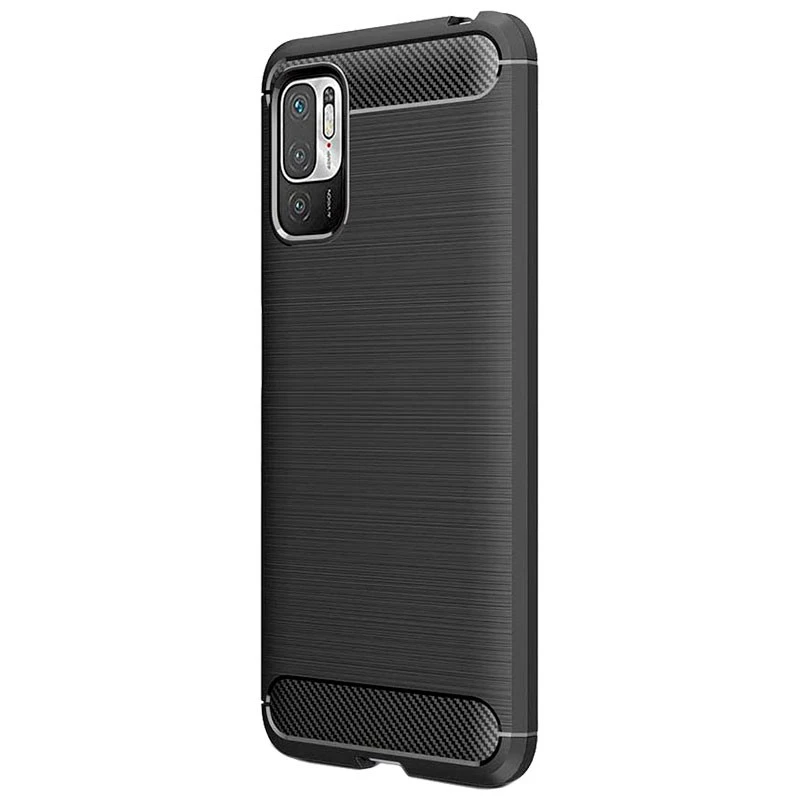 Silikonové pouzdro Coolcase Carbon na mobil Xiaomi Redmi Note 11 / 11S Černé