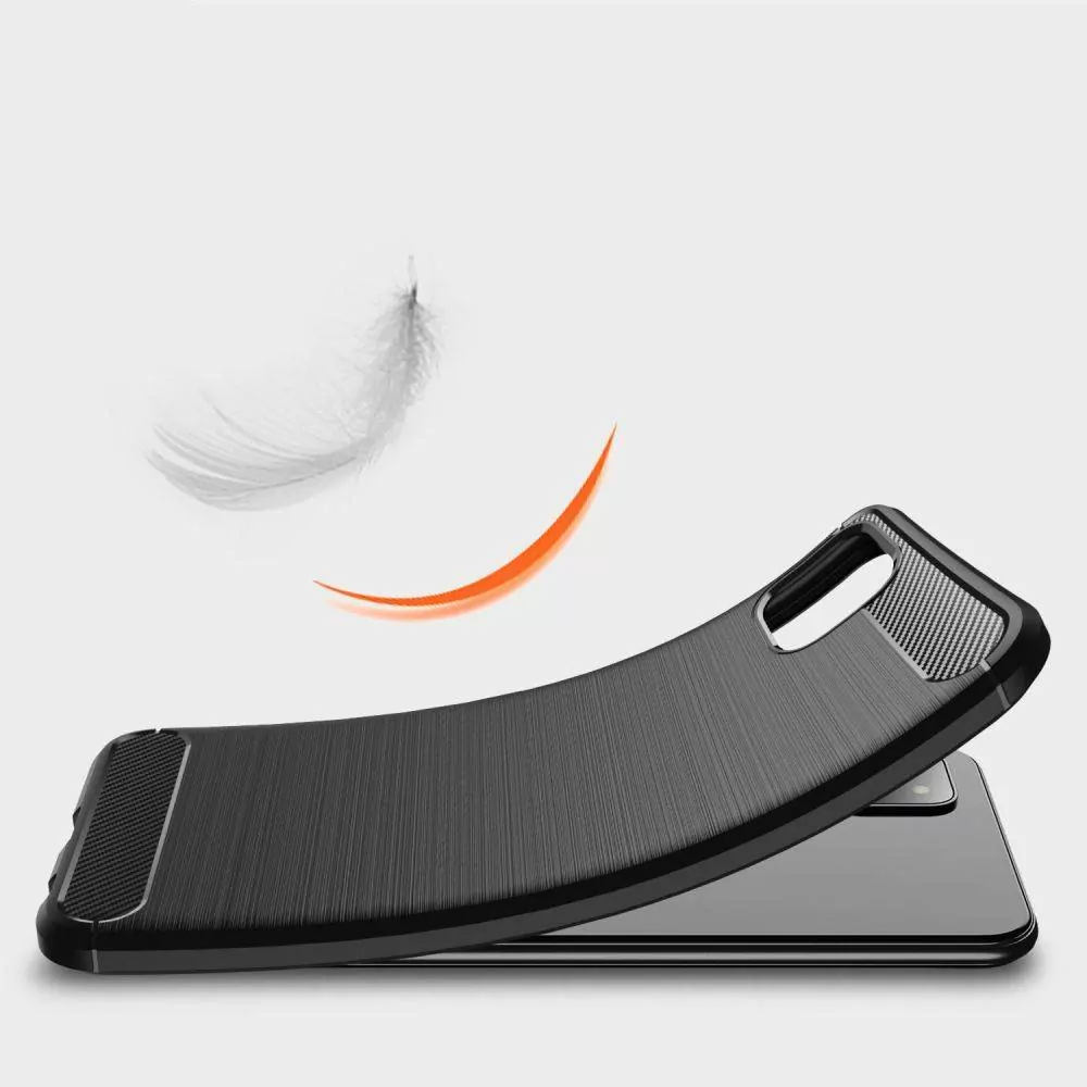 Silikonové pouzdro Coolcase Carbon pro mobil Samsung Galaxy A23 5G Černé