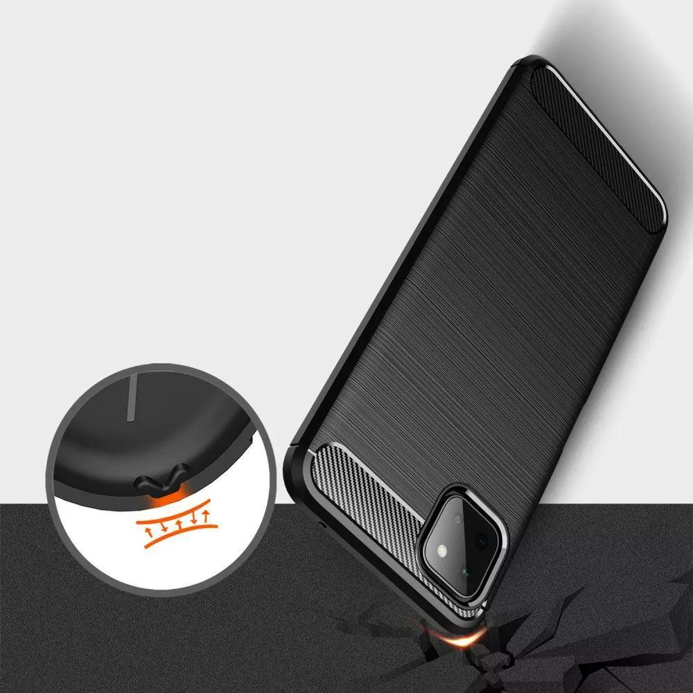 Silikonové pouzdro Coolcase Carbon pro mobil Samsung Galaxy A23 5G Černé