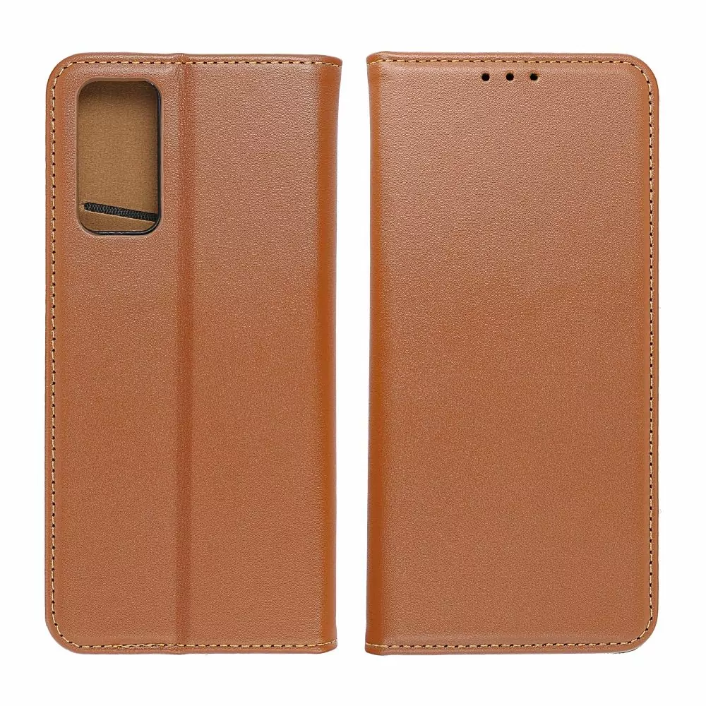 Elegantní kožené flip pouzdro Forcell Leather na mobil Samsung Galaxy A34 5G - hnědé