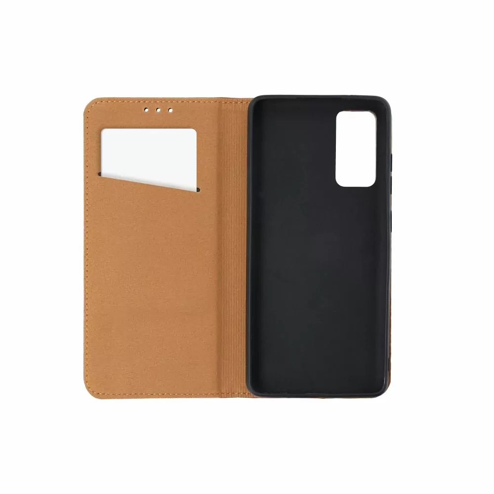 Elegantní kožené flip pouzdro Forcell Leather na mobil Samsung Galaxy A34 5G - hnědé