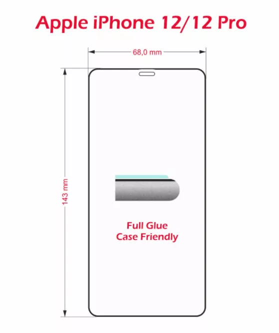 Ochranné sklo ALIGATOR PRINT na celý displej Apple iPhone 13 Pro Max / Apple iPhone 14 Plus černé