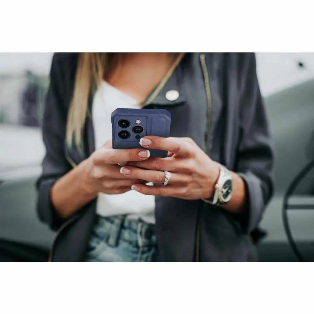 Odolné pouzdro Heavy Duty na mobil Apple iPhone 14 Pro Modré