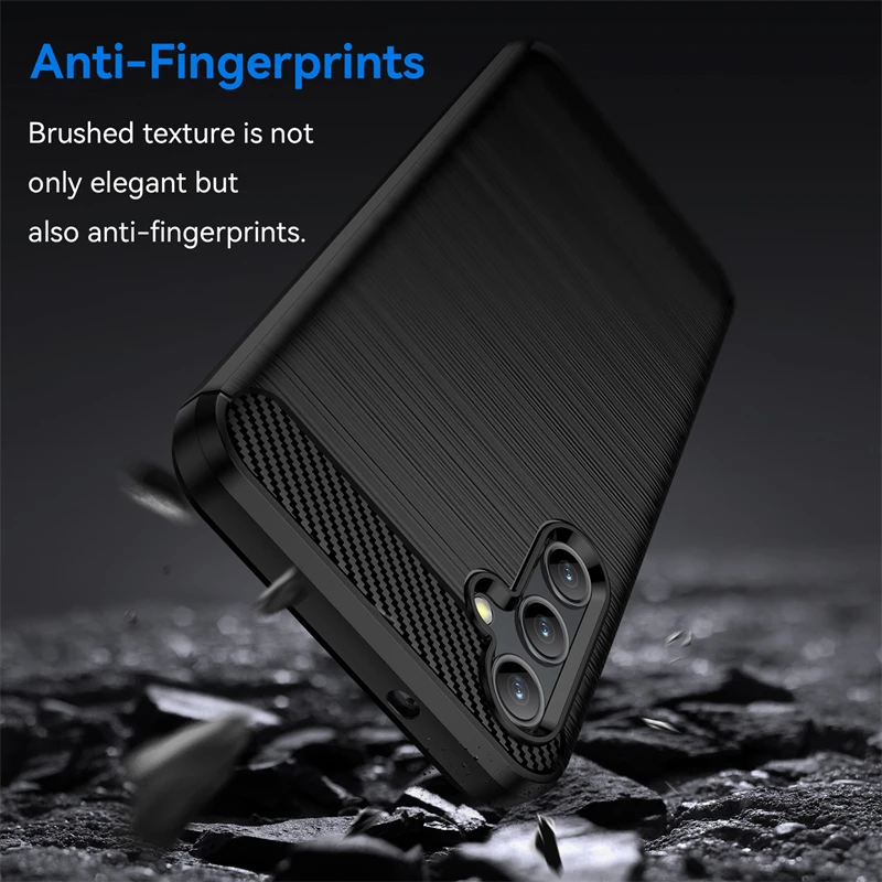 Silikonové pouzdro Coolcase Carbon na mobil Samsung Galaxy S23 Plus Černé