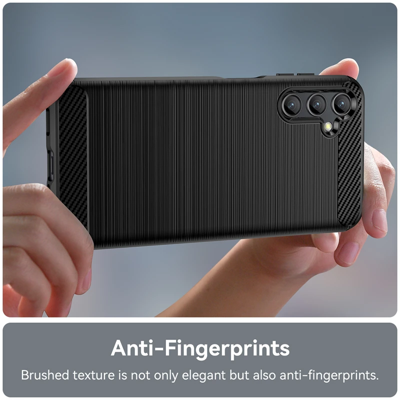 Silikonové pouzdro Coolcase Carbon na mobil Samsung Galaxy S23 Plus Černé