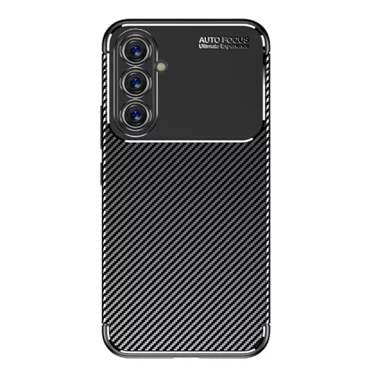 Silikonové pouzdro Premium Coolcase Carbon na mobil Samsung Galaxy A34 5G Černé