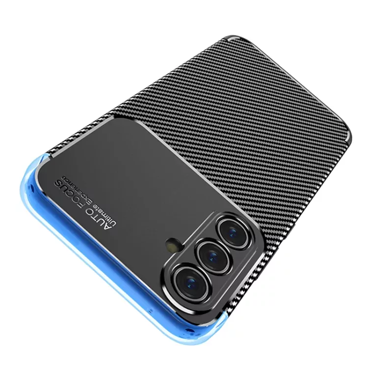 Silikonové pouzdro Premium Coolcase Carbon na mobil Samsung Galaxy A14 5G / LTE Černé