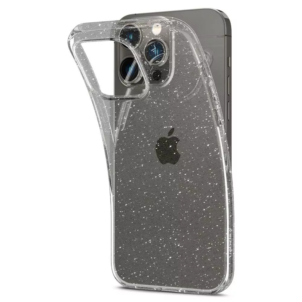Silikonové pouzdro SPIGEN Liquid Glitter na mobil Apple iPhone 15 Pro
