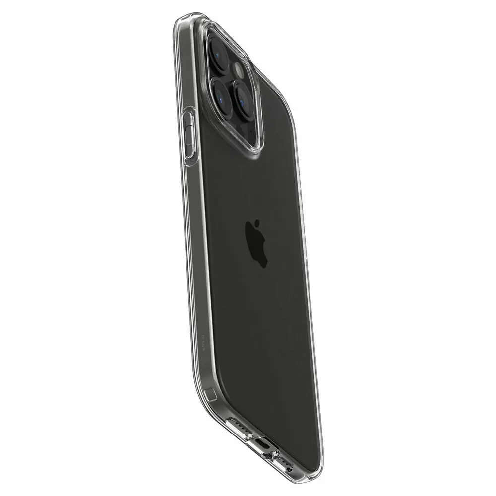 Silikonové pouzdro SPIGEN Crystal Flex na mobil Apple iPhone 15 Pro - tmavé