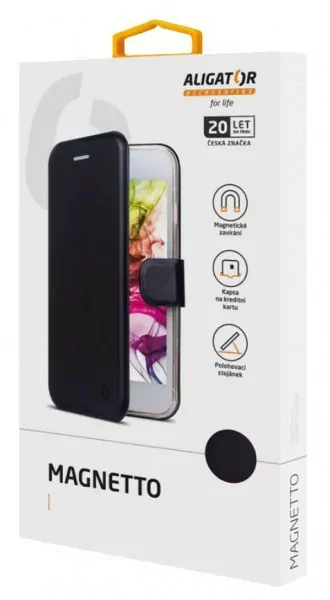 Flipové pouzdro ALIGATOR Magnetto Černé na mobil Xiaomi 13T / 13T Pro