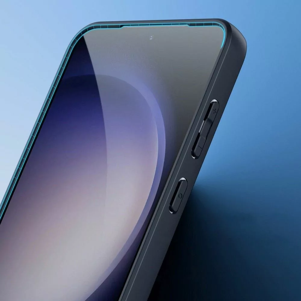 Silikonové pouzdro Dux Ducis Aimo na mobil Samsung Galaxy S24 Plus čiré - černé