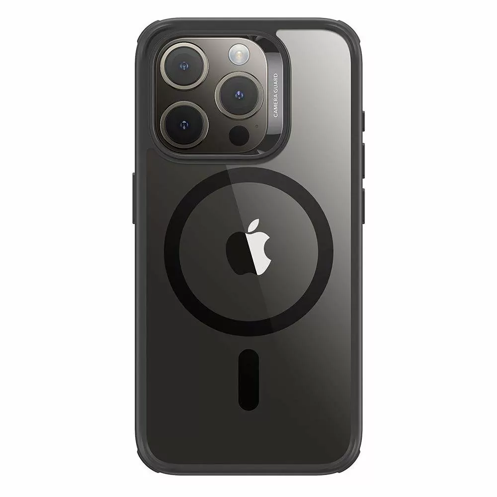 Ochranné pouzdro HOCO AS1 na mobil Apple iPhone 15 Pro černé s podporou MagSafe