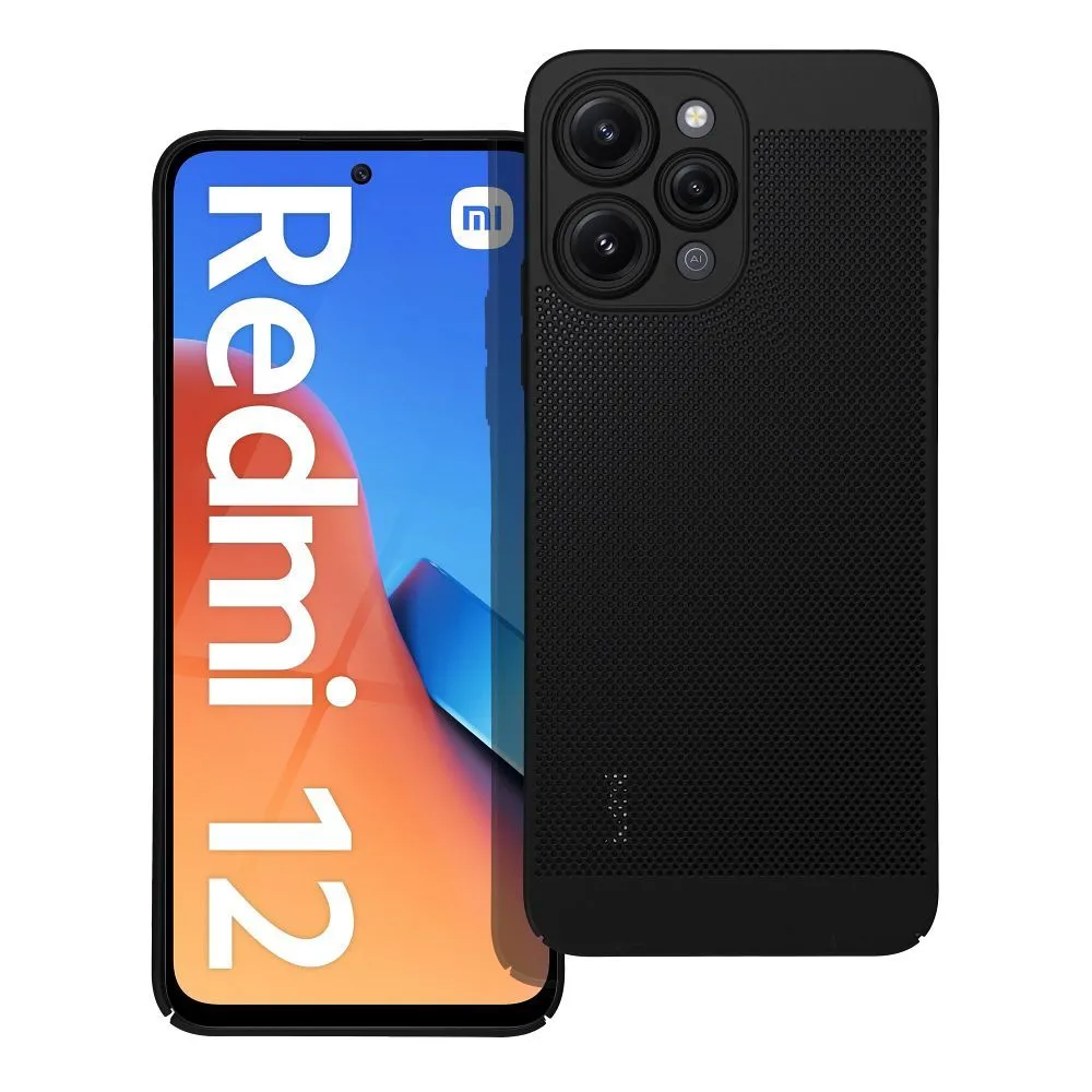 Plastové tvrdé pouzdro Coolcase Breezy na mobil Xiaomi Redmi 12C Černé