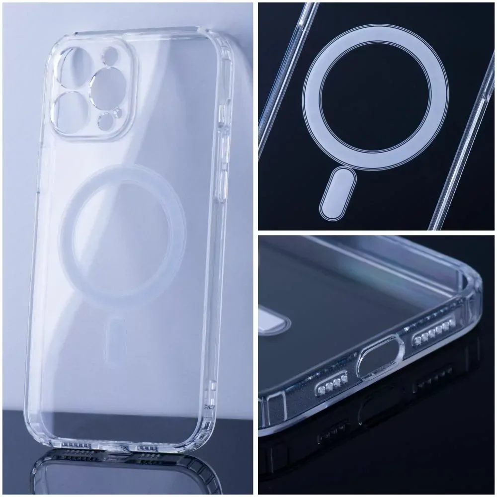 Silikonové pouzdro Matte Mag Cover - Apple iPhone 15 Pro s podporou MagSafe titanově šedé