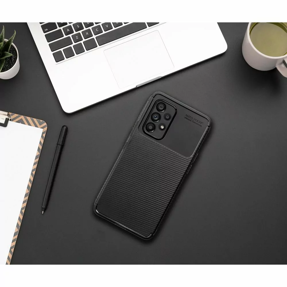 Cool silikonové pouzdro Premium Carbon pro Samsung Galaxy A35 5G černé