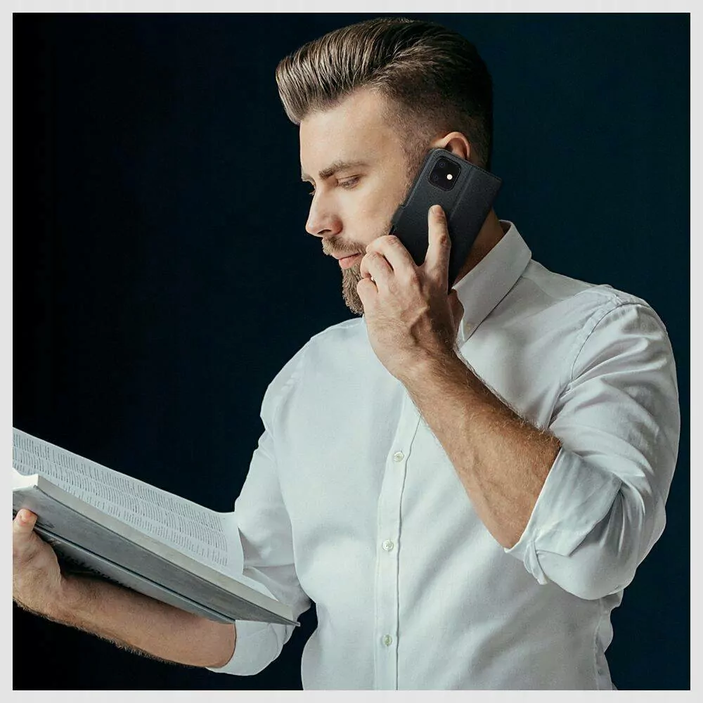 Knížkové pouzdro Tech-Protect Wallet na mobil Xiaomi Redmi 14C / Poco C75 Černé