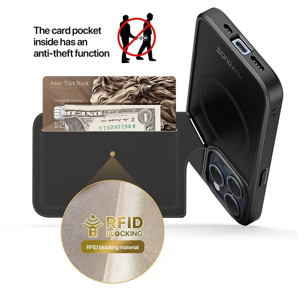 Pouzdro Dux Ducis Rafi II MagSafe Case na mobil Apple iPhone 14 Pro černé