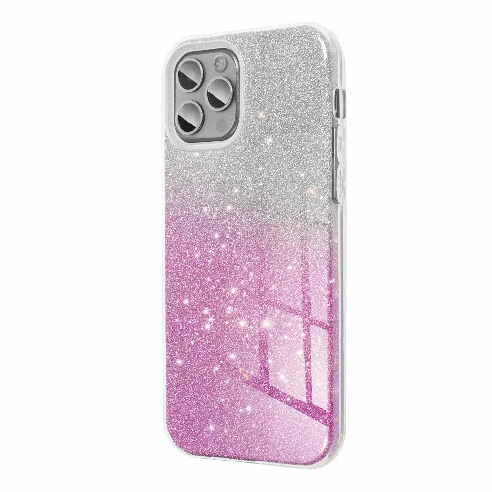 Třpytivé pouzdro Coolcase Shining na mobil Samsung Galaxy A35 5G Stříbrné - Růžové