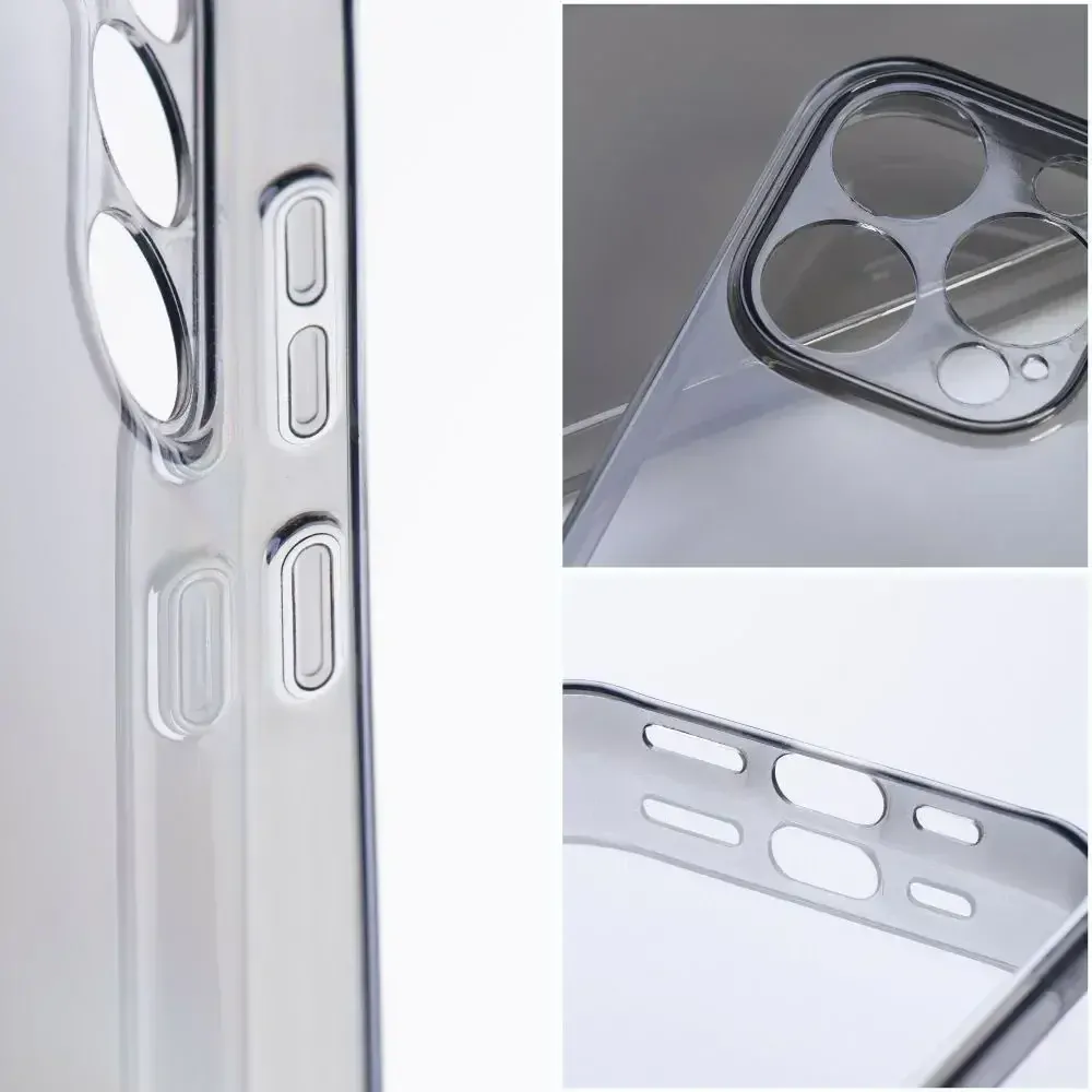 Silikonové pouzdro COOLCASE BOX PREMIUM 1,5mm na mobil Xiaomi Redmi 12C - Tmavé transparentní