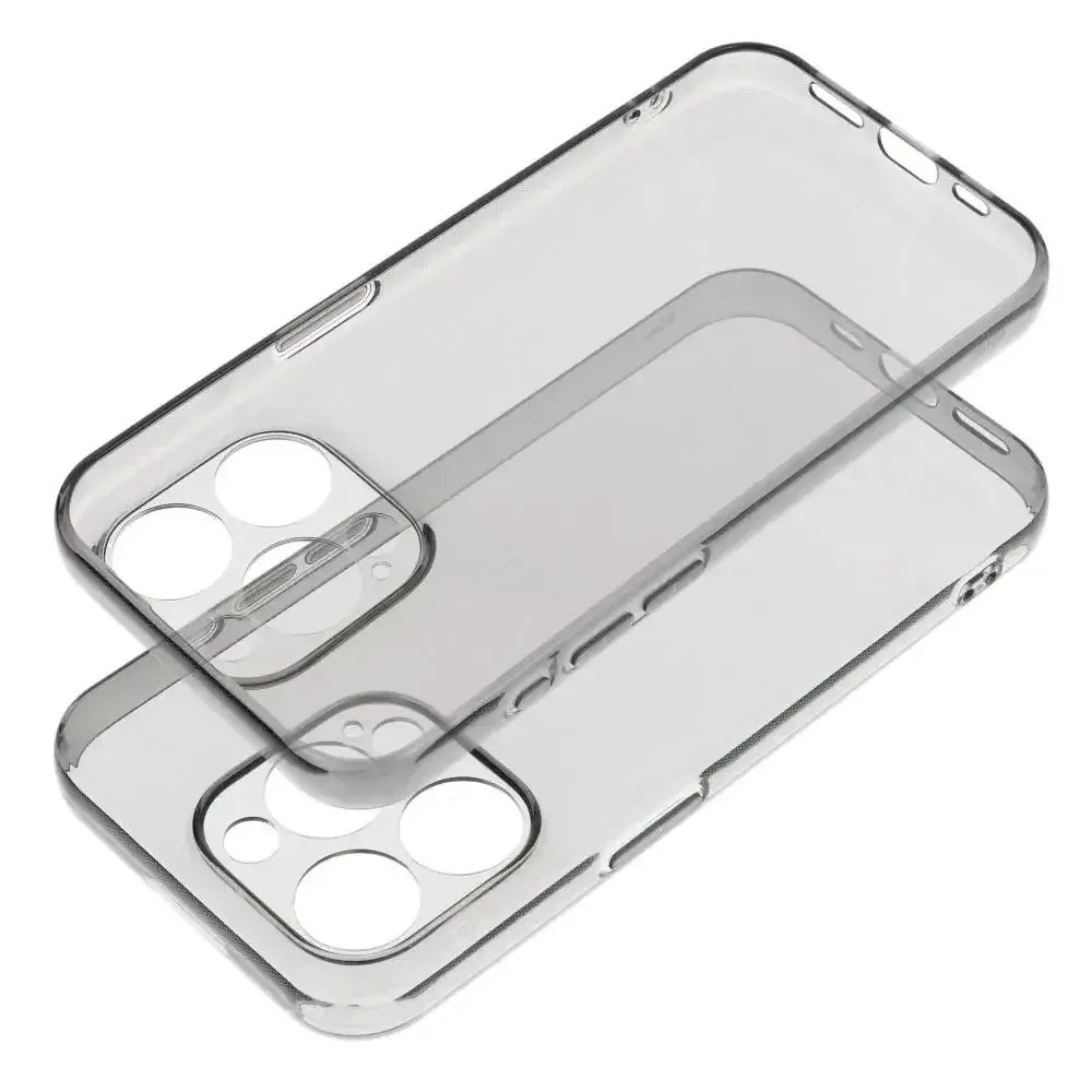 Silikonové pouzdro COOLCASE BOX PREMIUM 1,5mm na mobil Xiaomi Redmi 12C - Tmavé transparentní