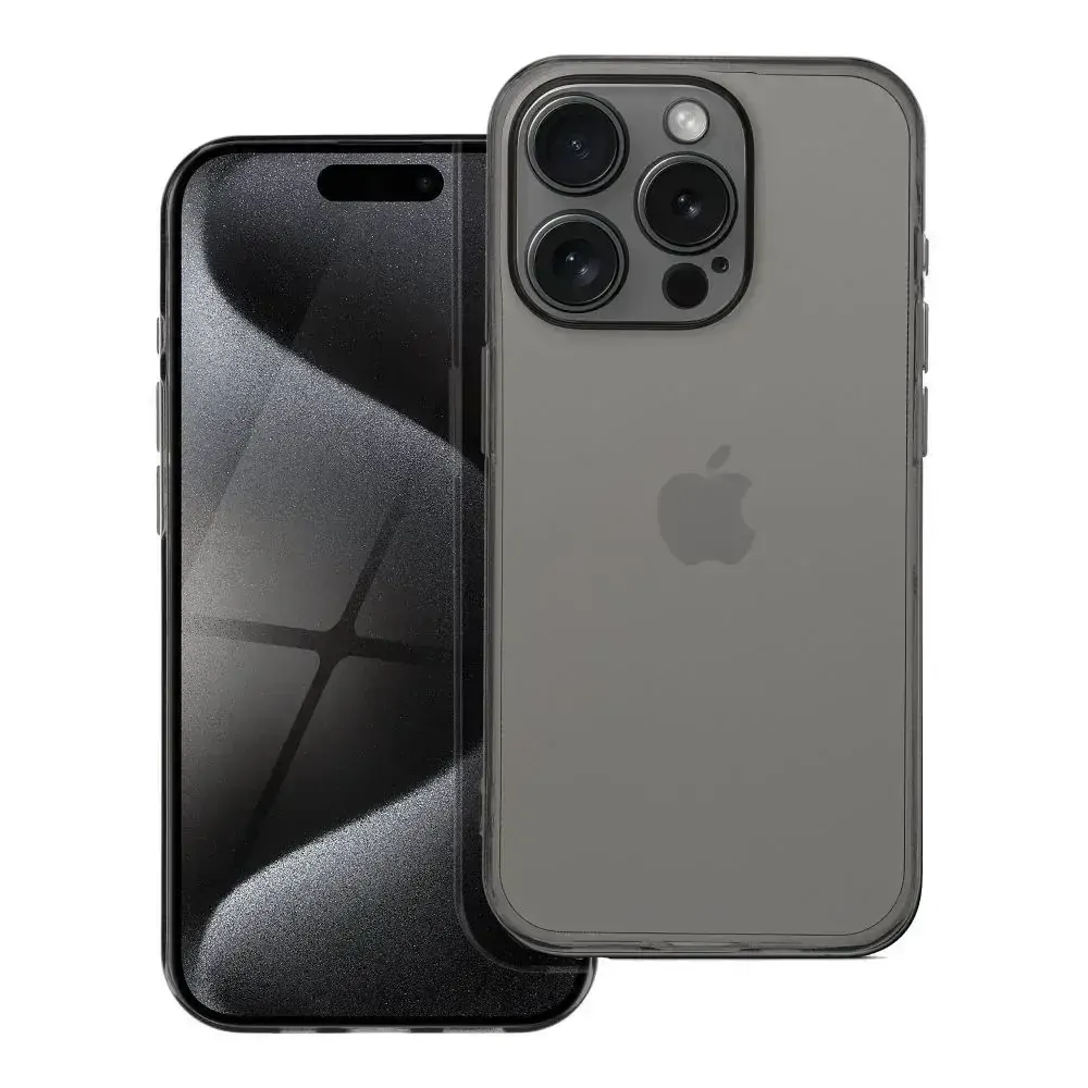 Silikonové pouzdro COOLCASE BOX PREMIUM 1,5mm na mobil Xiaomi Redmi 12C - Tmavé transparentní