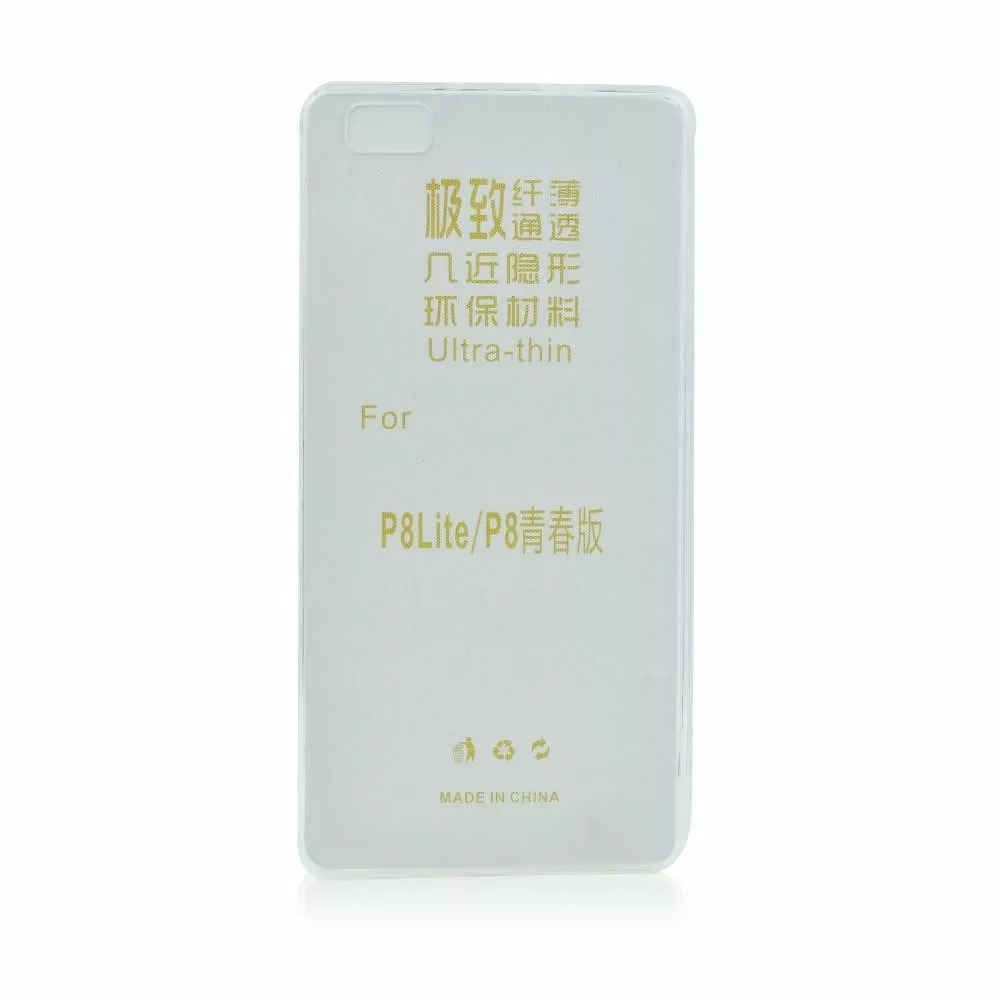 Silikonové pouzdro na mobil Huawei P8 Lite Coolcase Ultra Thin 0,5 mm Čiré