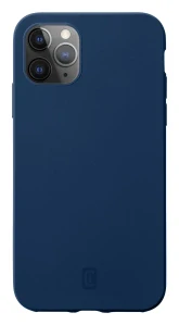 Ochranný silikonový kryt Cellularline Sensation pro Apple iPhone 12 Pro Max, navy blue - VÝPRODEJ