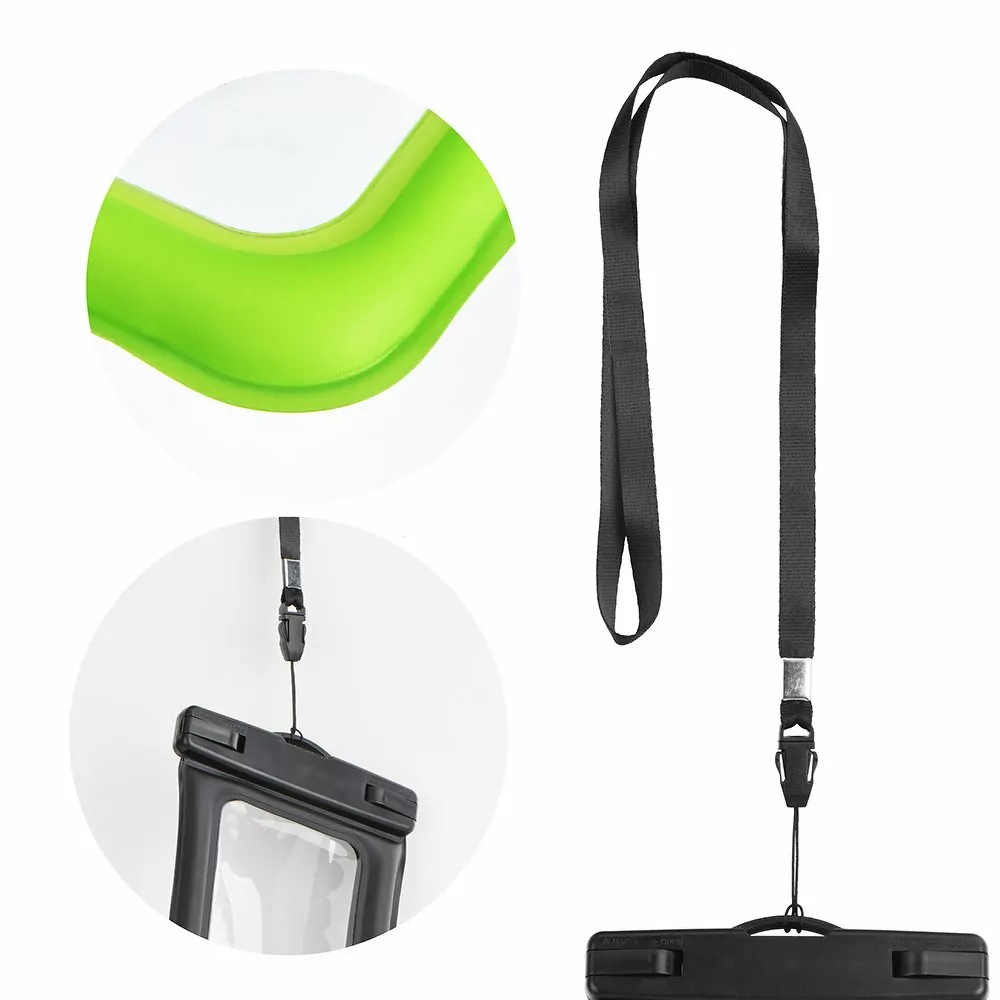 Vodotěsné pouzdro Waterproof AIRBAG pro mobilní telefony do 6,4" Zelené