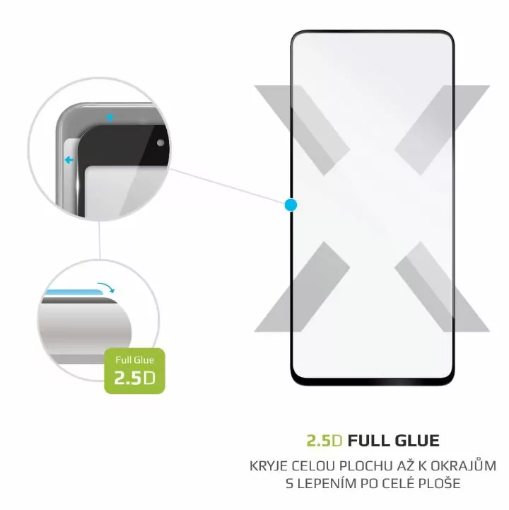 Ochranné tvrzené sklo FIXED Full-Cover na celý displej Honor 20 / Huawei Nova 5T / Honor 20 Pro - černé 8591680100576