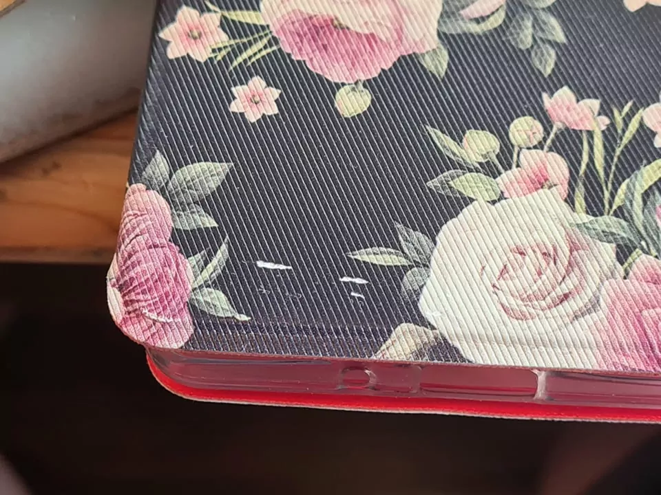 Knížkové flip pouzdro Mobiwear - Sony Xperia 1 II - V068P - Růžičky - lehce poškozený potisk ve spodní části