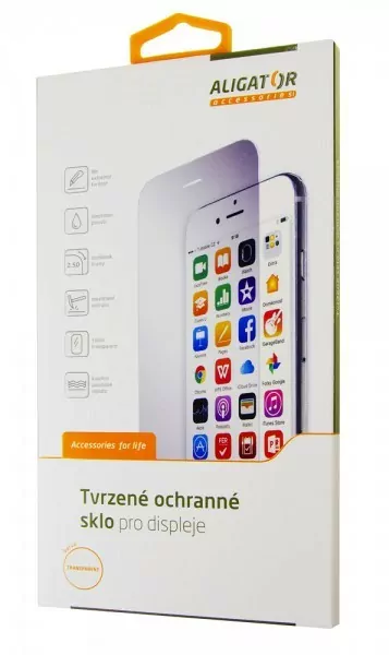 Ochranné černé sklo ALIGATOR PRINT pro Xiaomi Redmi 9A / Xiaomi Redmi 9C na celý displej (8595181195161)
