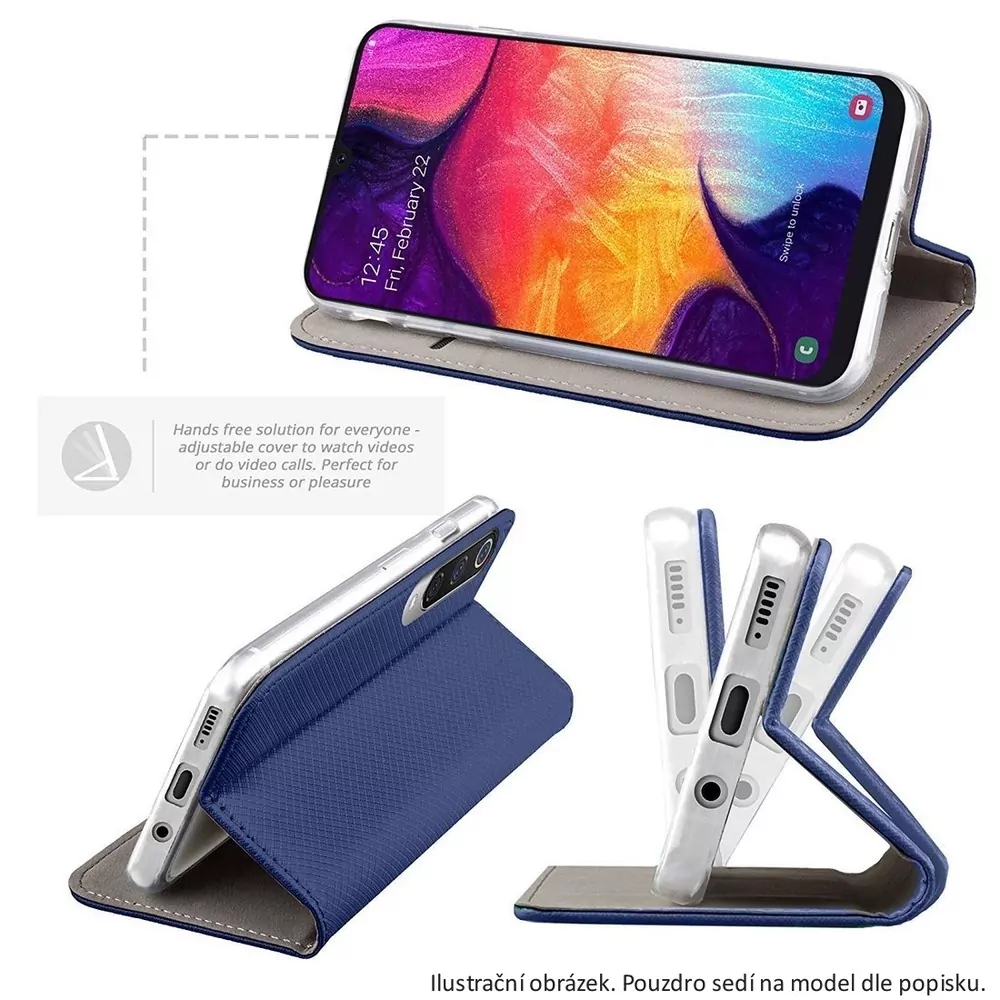 Flipové pouzdro SMART BOOK Samsung Galaxy A42 5G modré