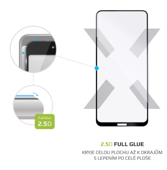 Ochranné tvrzené sklo FIXED Full-Cover pro Nokia 3.4 Černé, na celý displej