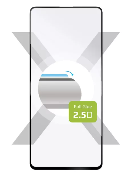 Tvrzené ochranné sklo ALIGATOR PRINT na Samsung Galaxy A52 / A52 5G / A52s 5G černé, pro celý displej 8595181161791