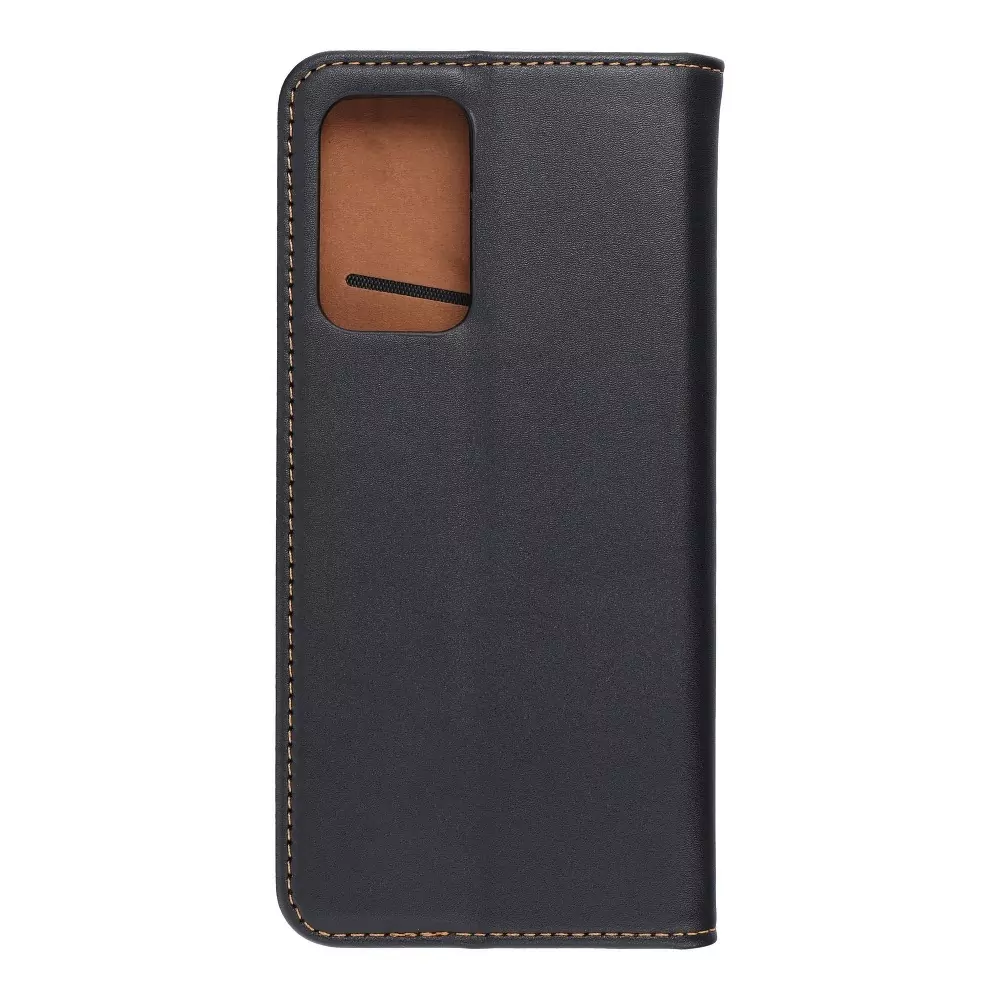 Elegantní kožené flip pouzdro Forcell Leather na mobil Samsung Galaxy A52 / A52 5G - černé