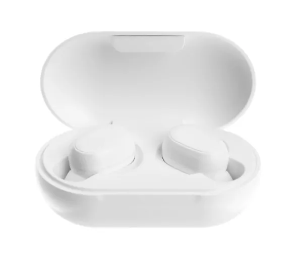 Bezdrátová handsfree bluetooth špuntová sluchátka Bonbon TWS, bílá